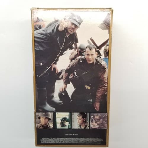 Saving Private Ryan Tom Hanks 2 Set VHS Dream Works Home Entertainment