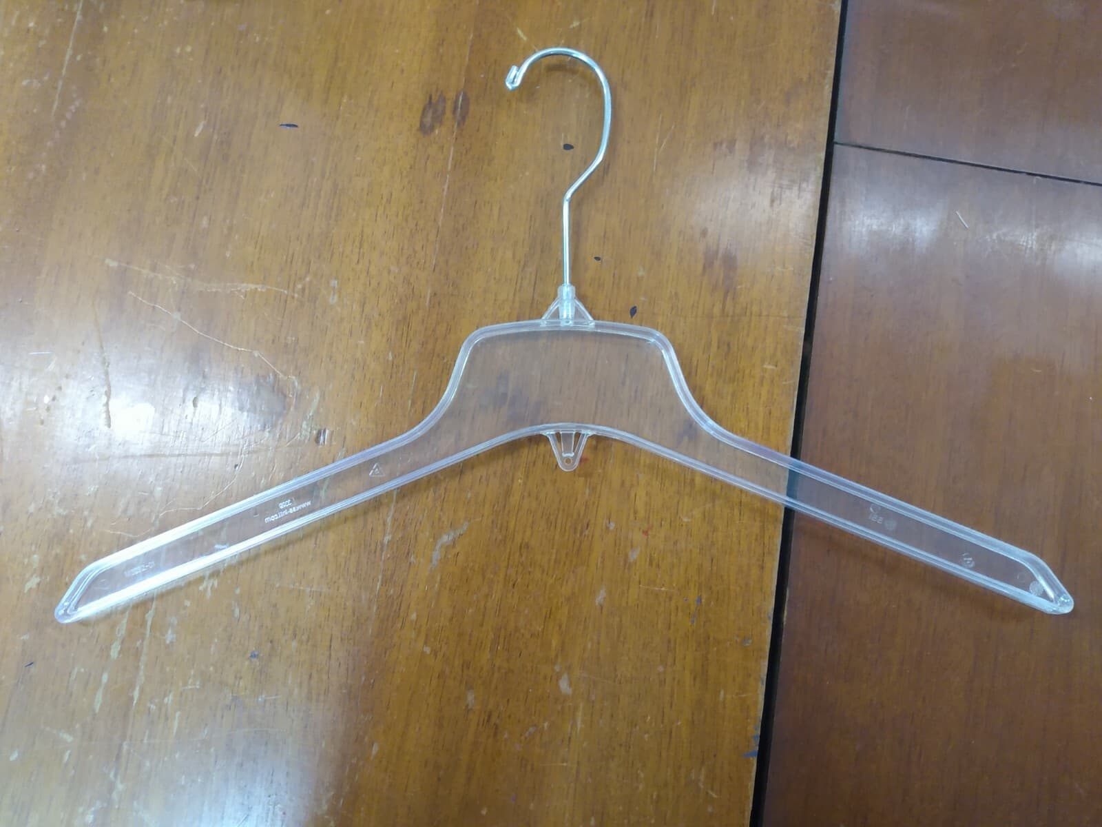 Plastic Long Neck Hangers 10 Count Swivel Hook Used Suits Dress Blouse Clear - Thumbnail 7