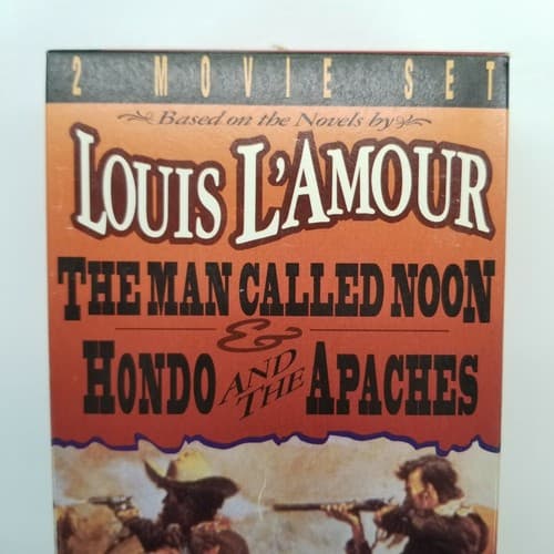 Louis LaMour Shadow Riders And The Man Called Noon VHS 2 Set - Thumbnail 2