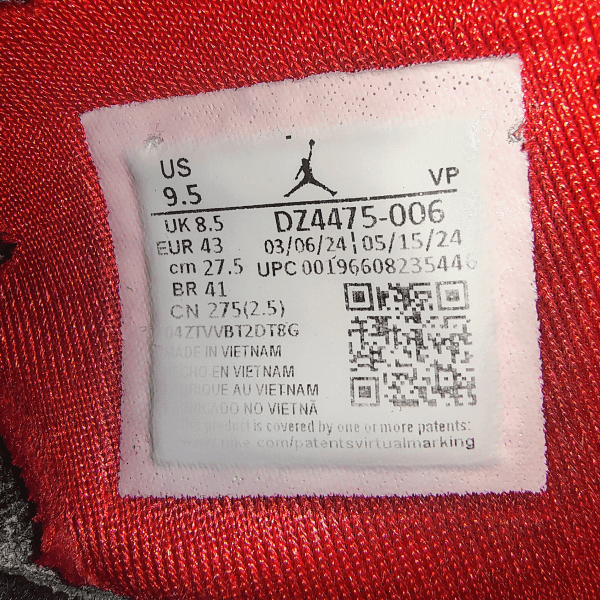 2024 NIKE AIR JORDAN MVP "Raptors" Basketball Shoes: Size 9.5 Mens - Thumbnail 3