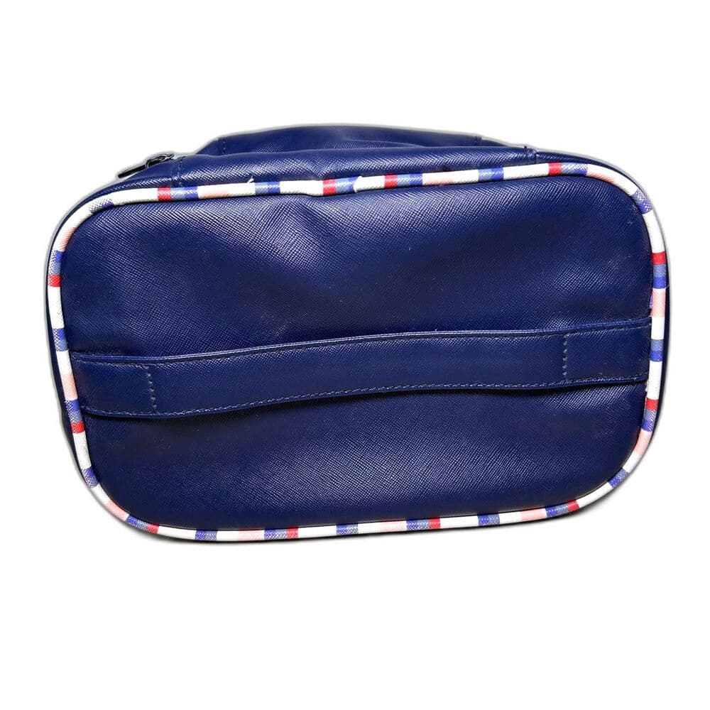 Yumi Kim Jetsetter navy blue makeup train case with trim - Flawed