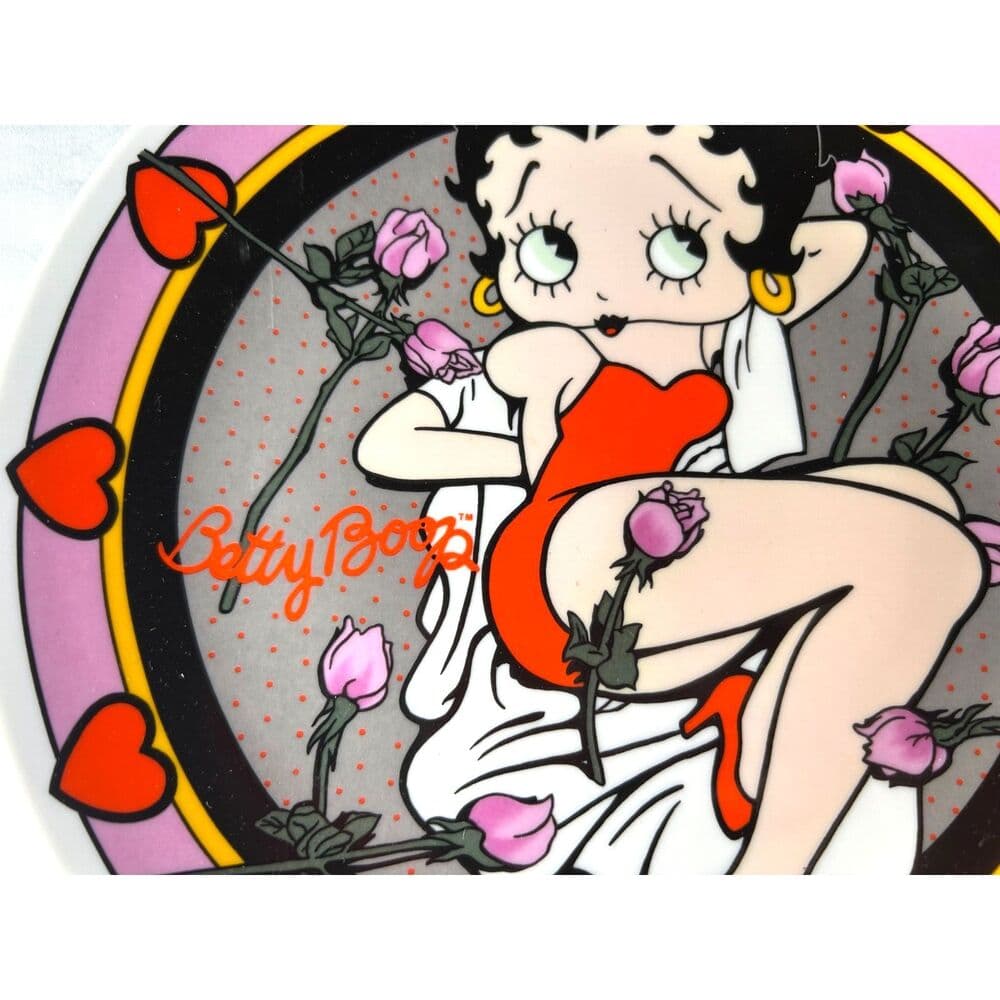 Betty Boop Bed of Roses 8" Collector Plate Excellent Condition