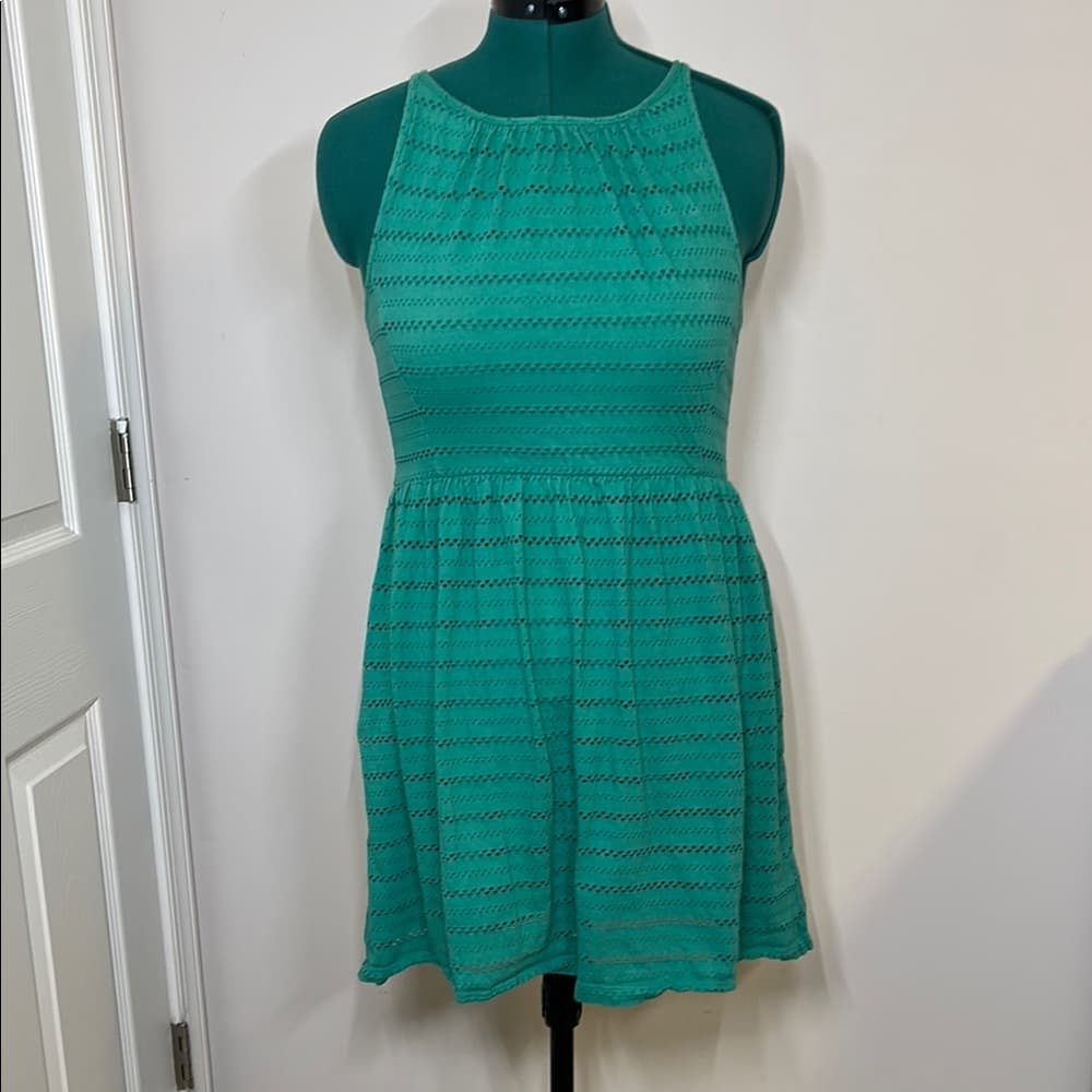 Ann Taylor Loft Green Sleeveless Women's Dress Size Small - Thumbnail 7
