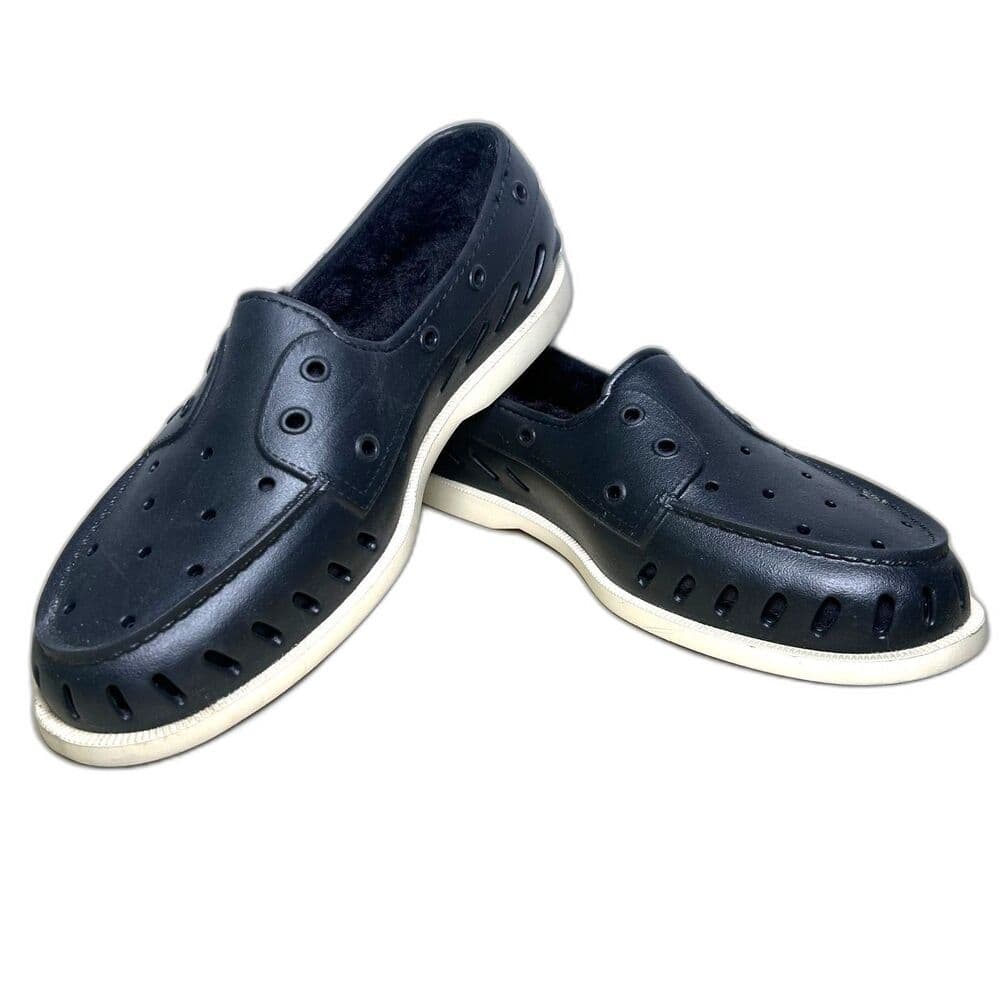 Men's Black Sperry Faux Fur Lined Top Siders Size 11 - Thumbnail 6