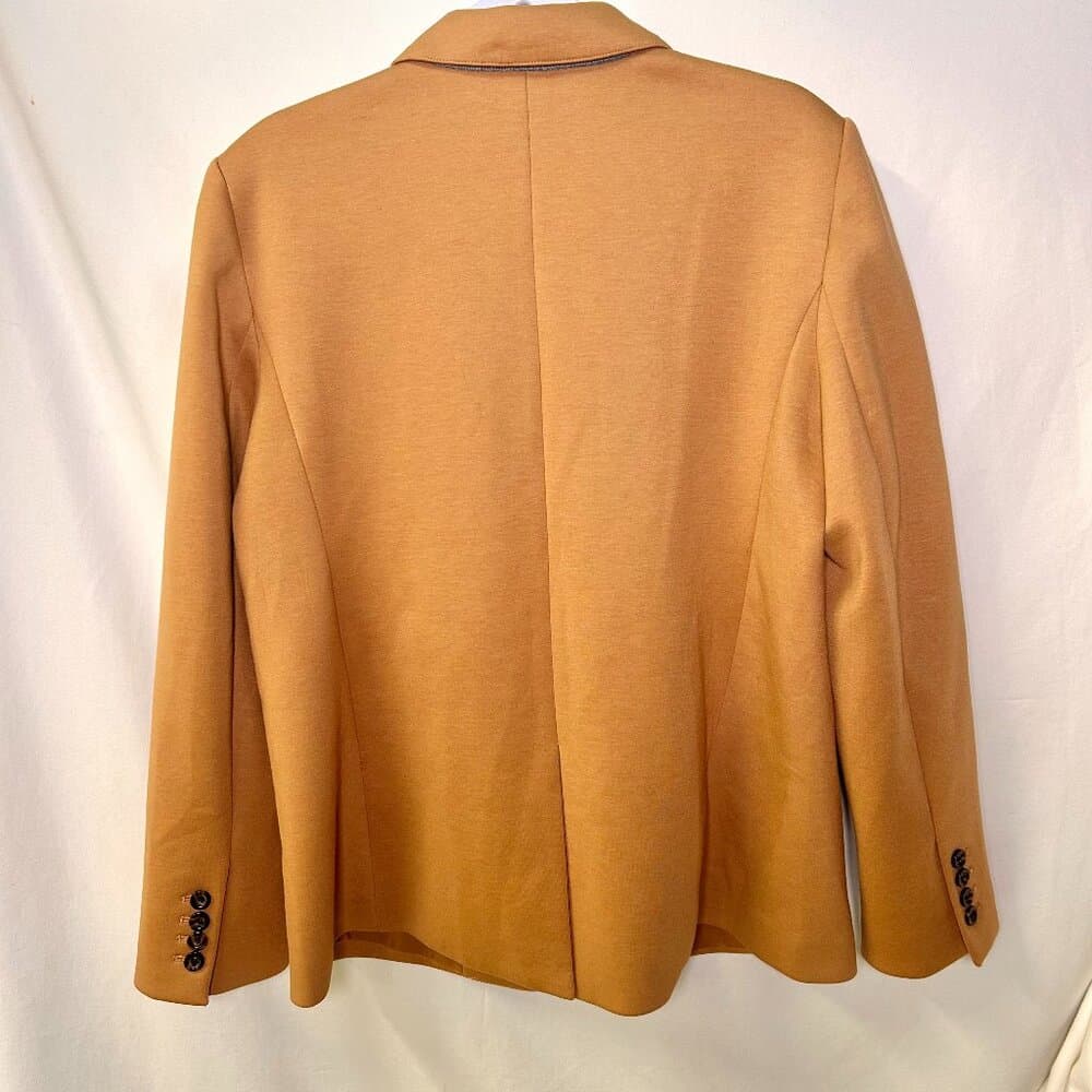 Ann Taylor Notched Camel-Color One Button Blazer Size 14 - Thumbnail 6