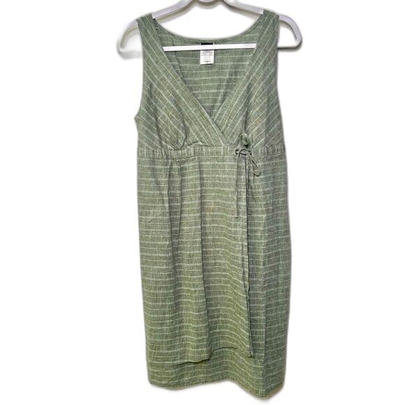 Patagonia Island Hemp Basin Green Crossover Dress Size 10 - Thumbnail 11