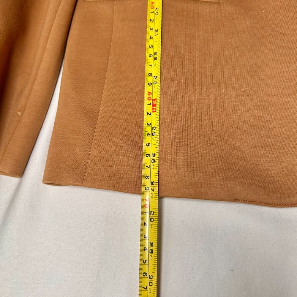 Ann Taylor Notched Camel-Color One Button Blazer Size 14 - Thumbnail 8
