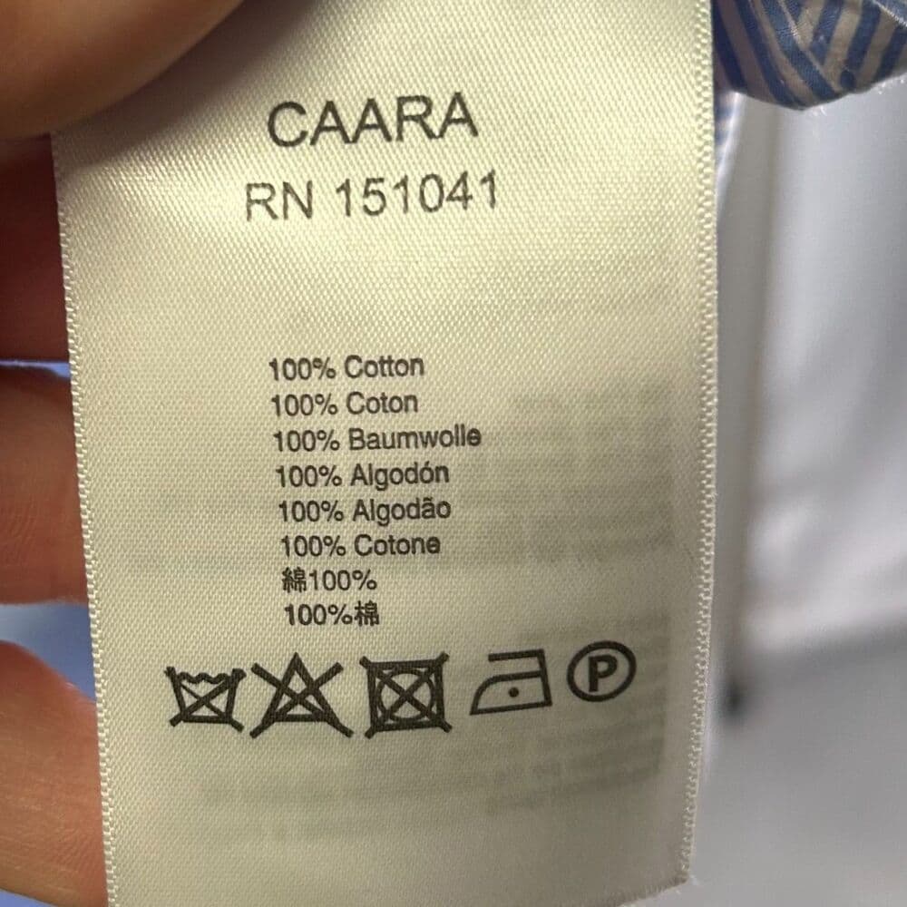NWT Caara blue and white striped sleeveless midi dress 100% cotton small - Thumbnail 4