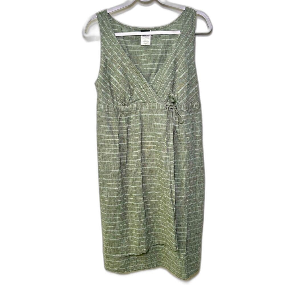 Patagonia Island Hemp Basin Green Crossover Dress Size 10 - Thumbnail 10
