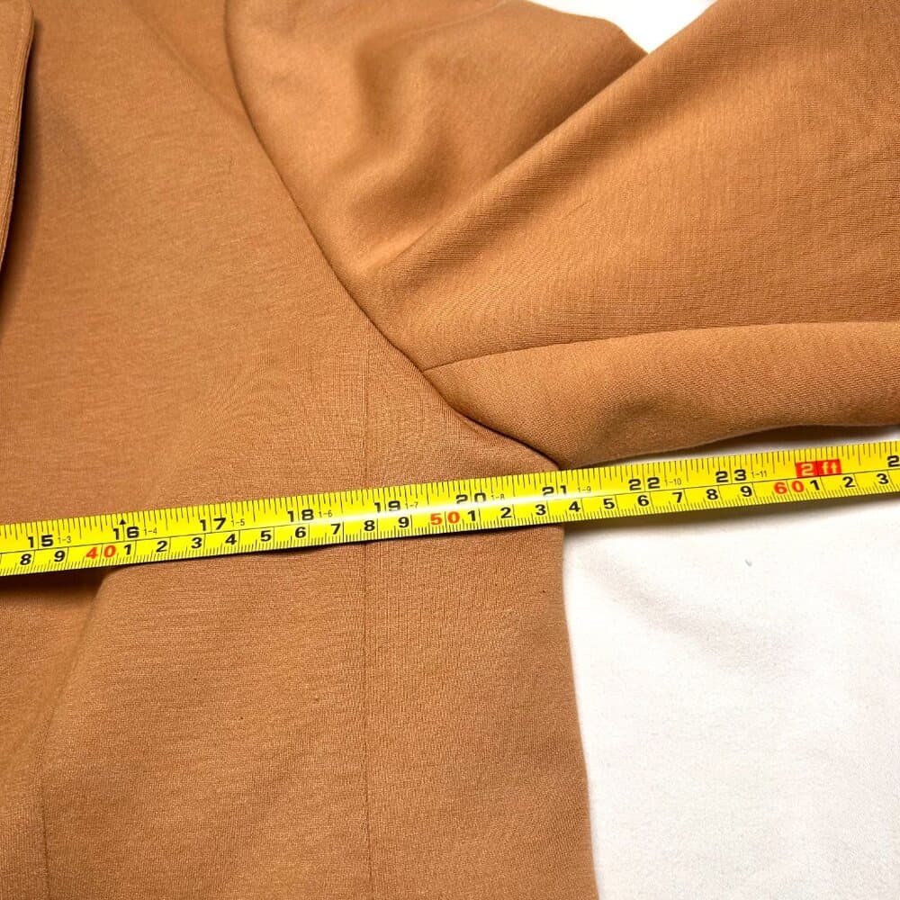 Ann Taylor Notched Camel-Color One Button Blazer Size 14 - Thumbnail 7