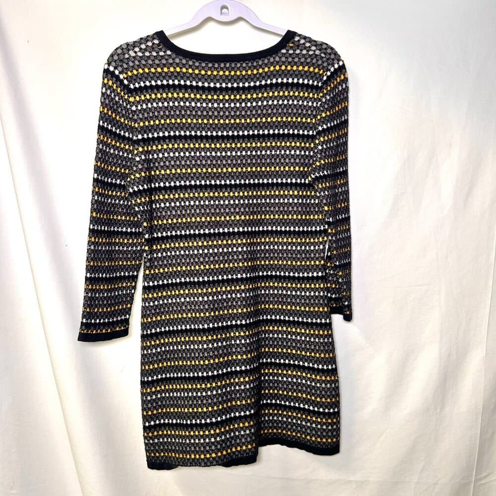 Harold's Black, Gray, White, Yellow 100% Cotton Tunic Top Size L - Thumbnail 2