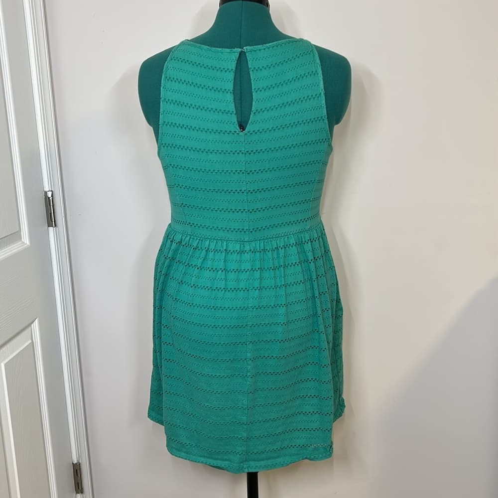 Ann Taylor Loft Green Sleeveless Women's Dress Size Small - Thumbnail 2