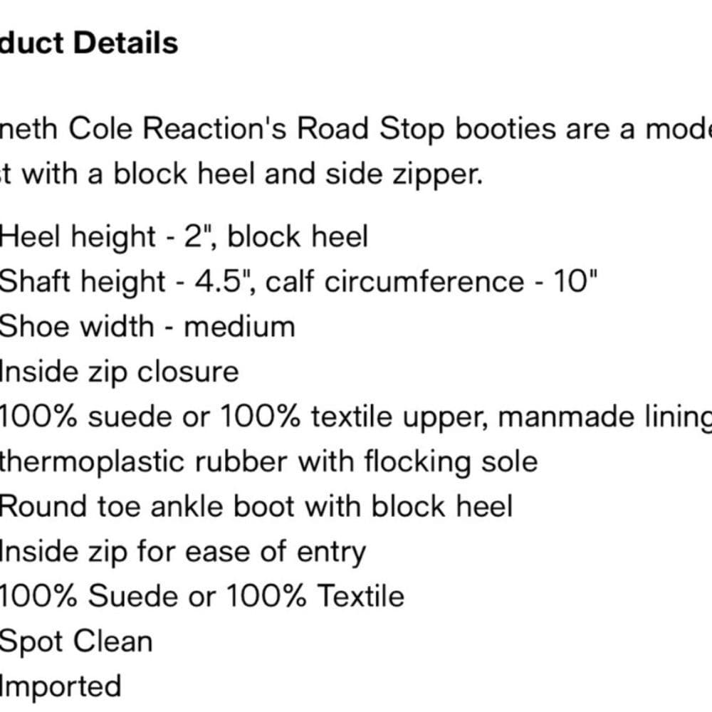 NEW Kenneth Cole Reaction Taupe Suede Ankle Boots size 8 - Thumbnail 5
