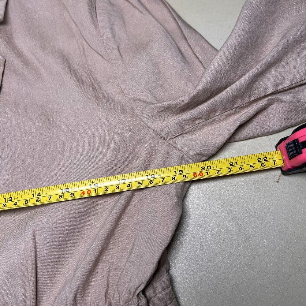 Calvin Klein Linen Blend Utility Jacket & Stretch Waist Pants Size L Safari - Thumbnail 9