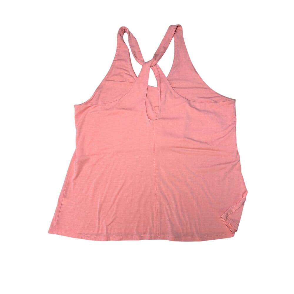 Athleta Essence Cross Back Peach Tank Top Large - Thumbnail 6