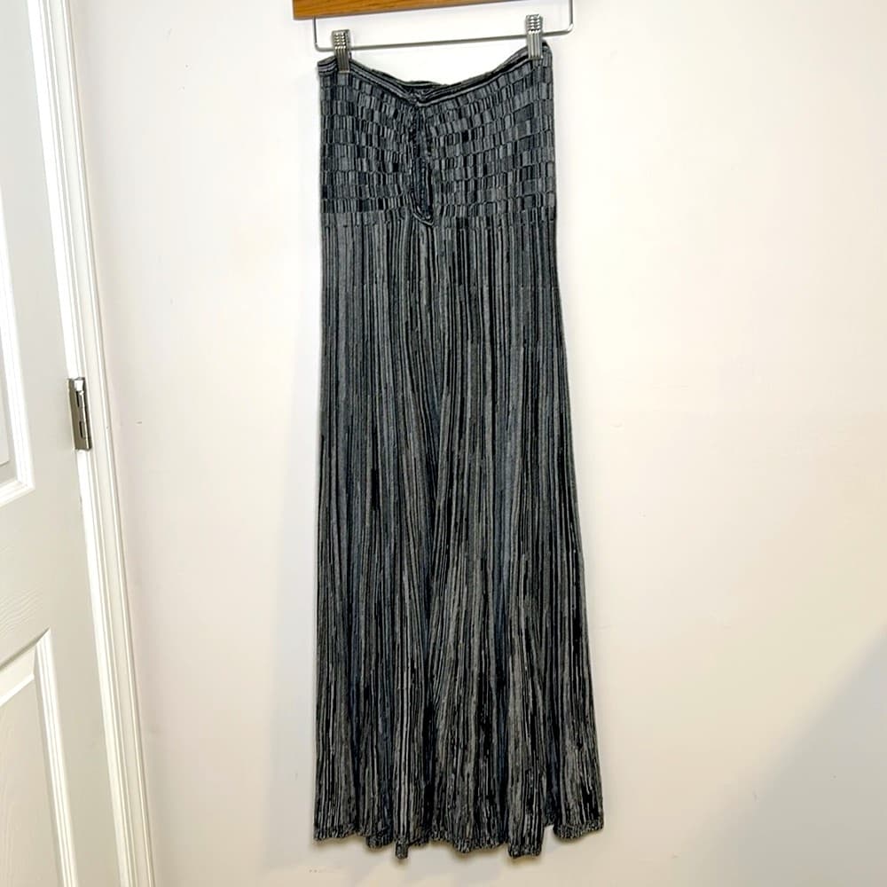 Free People Gray Maxi Halter Dress w/ Keyhole Size S - Thumbnail 5
