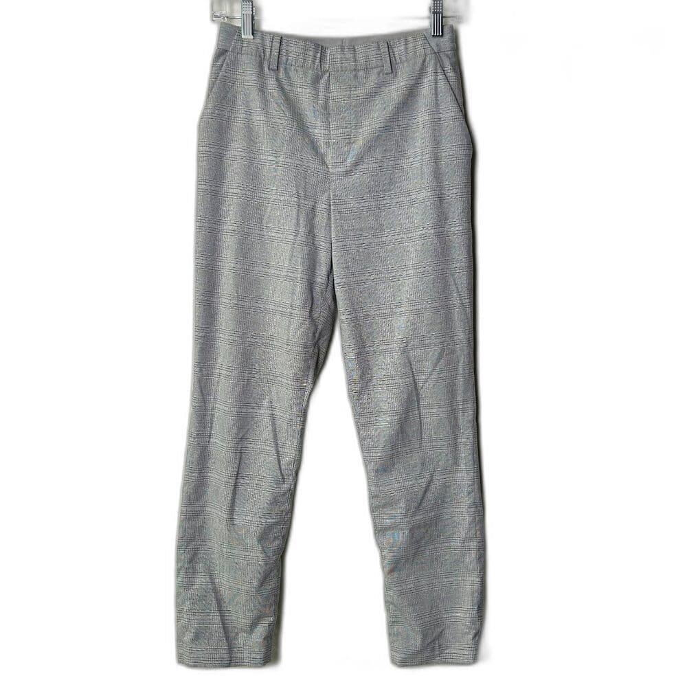 Uniqlo Mini-houndstooth Smart Ankle Pant Gray Small - Thumbnail 9
