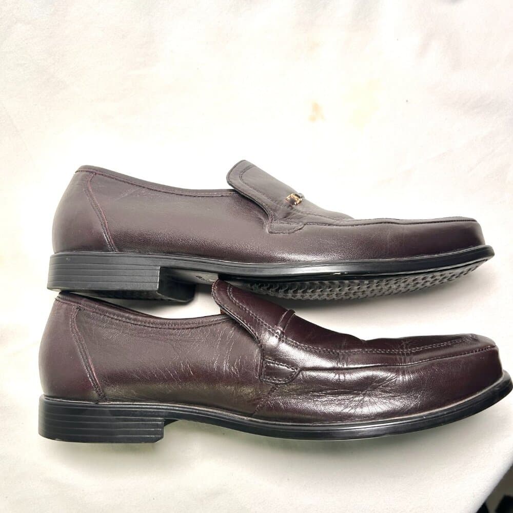 Bostonian Dark Brown Leather Loafers Men’s Slip-On Dress Shoes Size 12 - Thumbnail 7