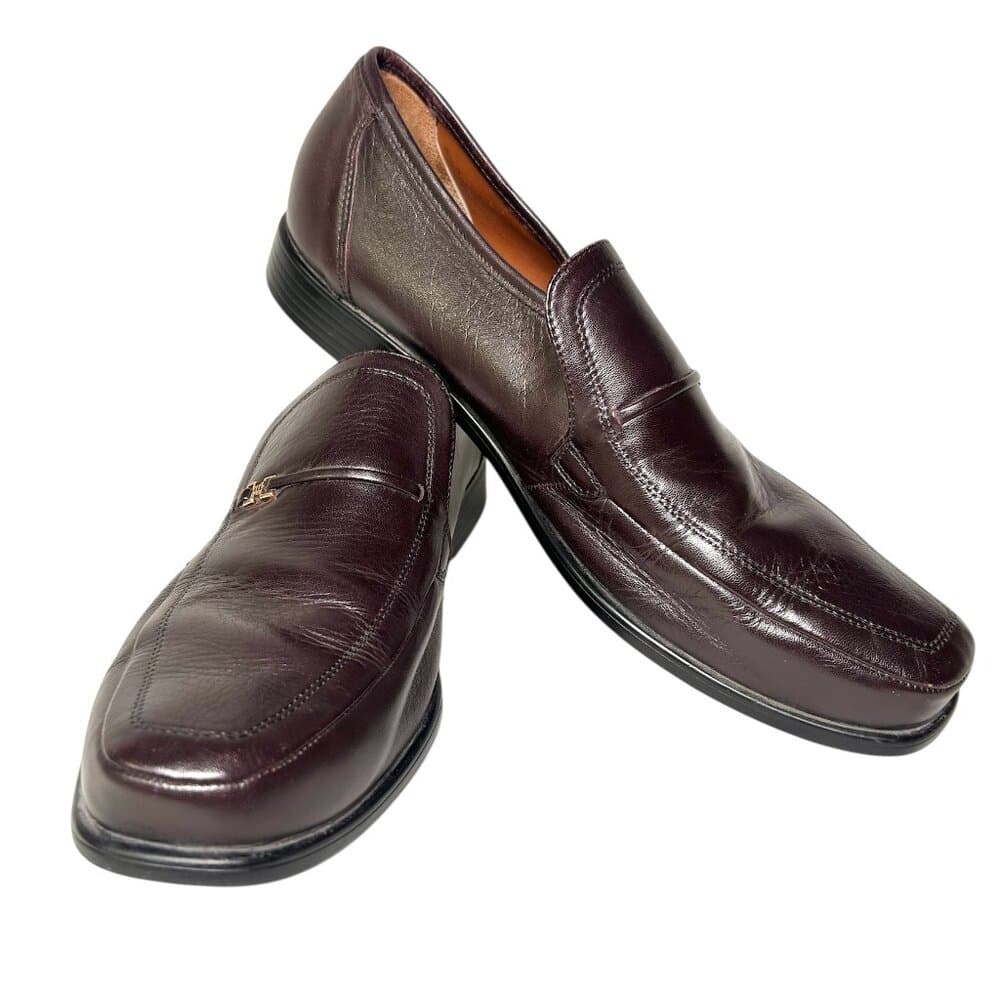 Bostonian Dark Brown Leather Loafers Men’s Slip-On Dress Shoes Size 12 - Thumbnail 10