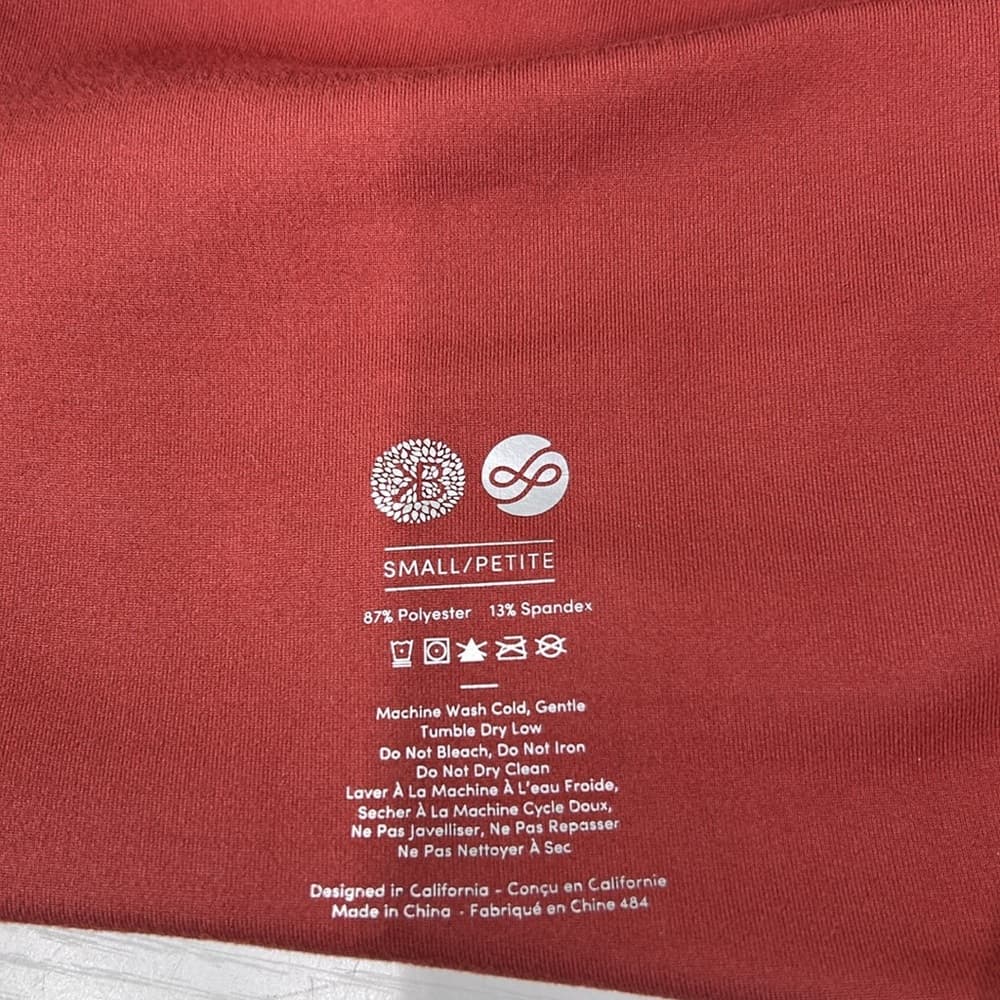 Kindred Bravely Coral Capri Maternity Postpartum Leggings Size S - Thumbnail 4