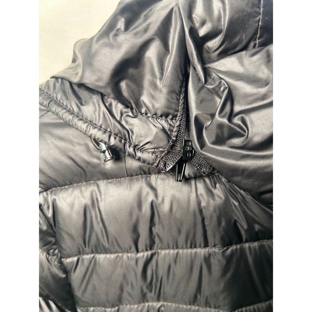 T. Tahari Black Puffer Jacket Maternity Expansion Panels Size Small - Thumbnail 4