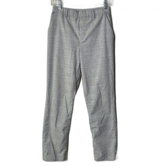 Uniqlo Mini-houndstooth Smart Ankle Pant Gray Small - Thumbnail 10