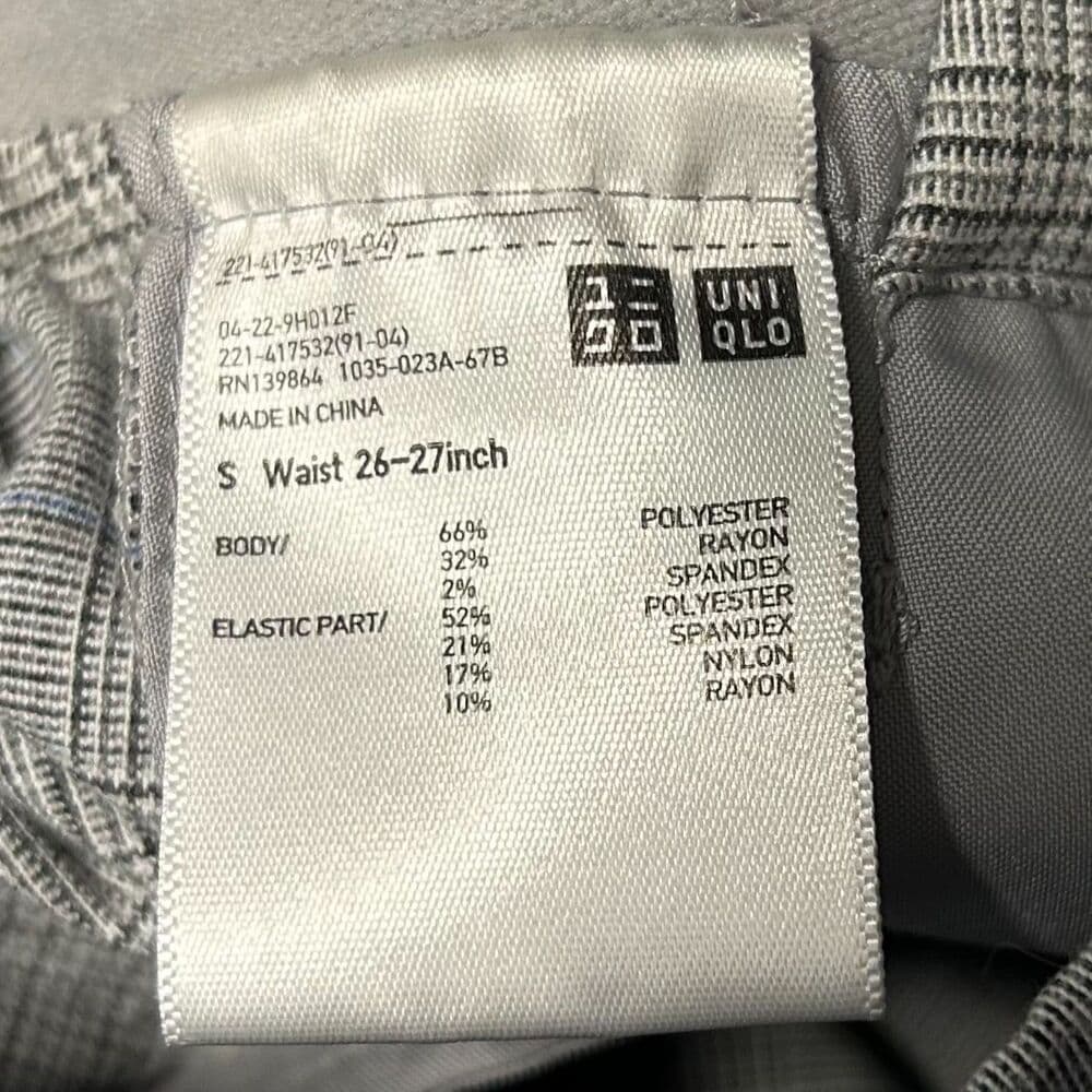 Uniqlo Mini-houndstooth Smart Ankle Pant Gray Small - Thumbnail 4