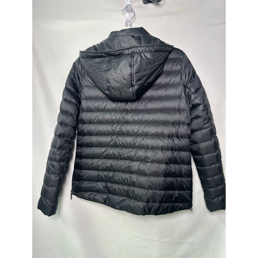 T. Tahari Black Puffer Jacket Maternity Expansion Panels Size Small