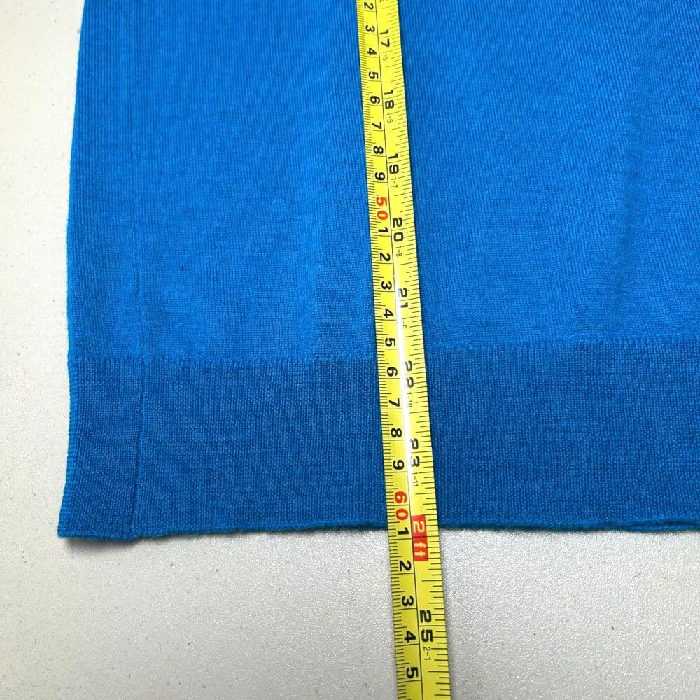 J.Crew blue 100% Merino Wool lightweight sweater S - Thumbnail 6