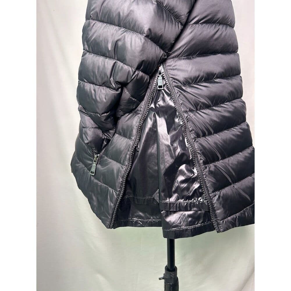 T. Tahari Black Puffer Jacket Maternity Expansion Panels Size Small - Thumbnail 6