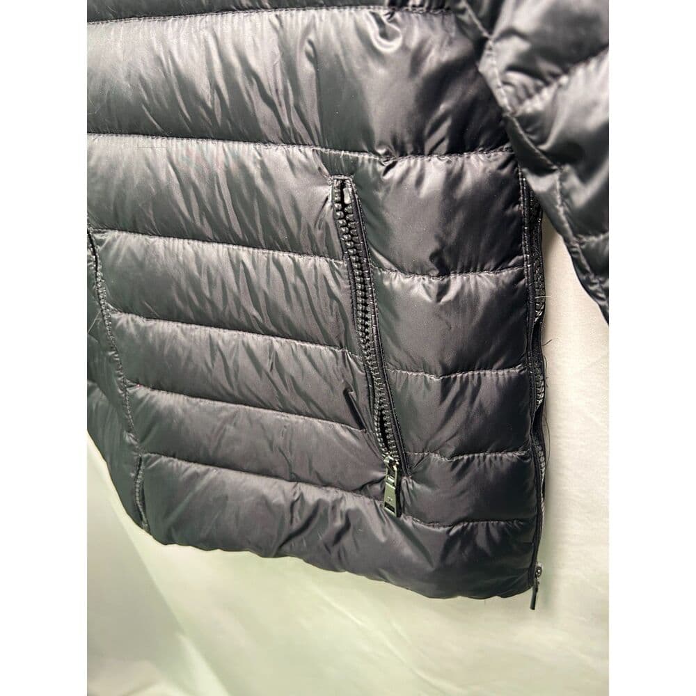 T. Tahari Black Puffer Jacket Maternity Expansion Panels Size Small - Thumbnail 7
