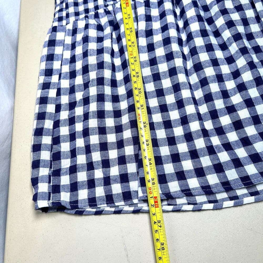 NWT Anthropologie 11.1. Tylho navy white tiered babydoll dress Cottagecore Small - Thumbnail 10