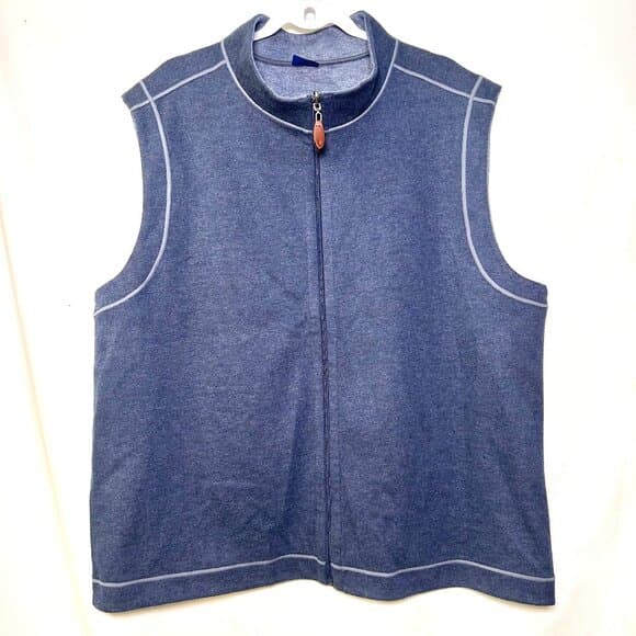 Wilkens Bros Blue Cotton Polyester Golf Vest XXL - Thumbnail 9