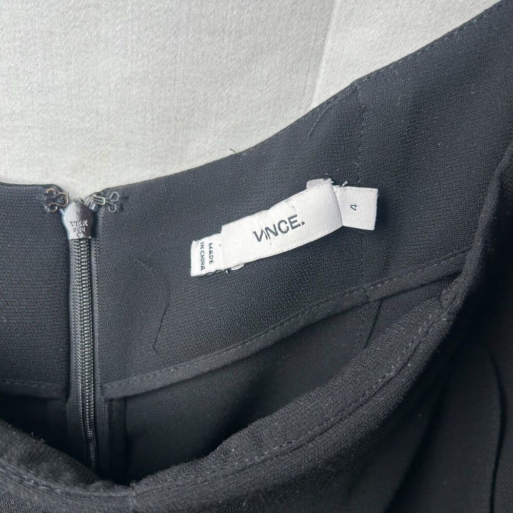 Vince A-line black midi skirt size 4 - Thumbnail 4