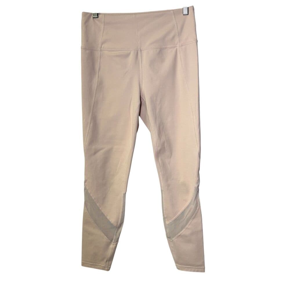 Athleta Eclipse 7/8 Tight in Ballerina Pale Pink Mesh Panel High Rise Medium - Thumbnail 8