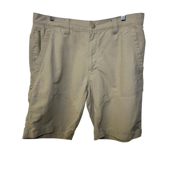 The North Face men's tan khaki nylon cargo hiking shorts size 36 - Thumbnail 8