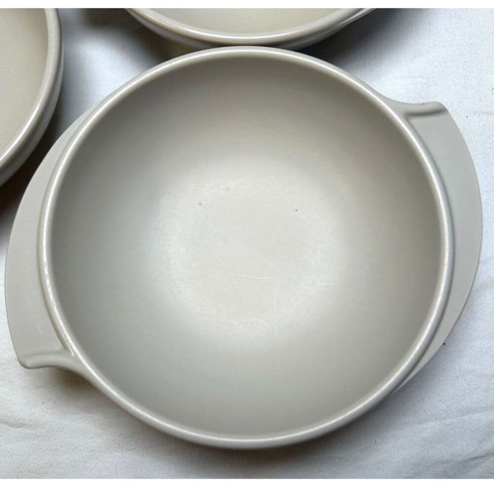 Set of 5 Vintage Boontonware Melamine Wing Bowls Gray MCM - Thumbnail 5