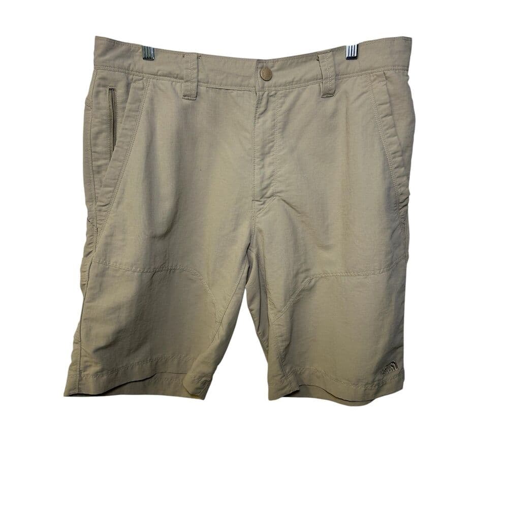 The North Face men's tan khaki nylon cargo hiking shorts size 36 - Thumbnail 7
