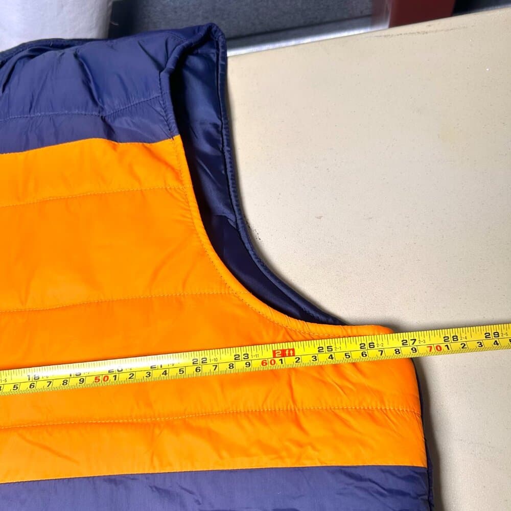 Club Room Navy Blue and Orange Puffer Vest XXL - Thumbnail 4