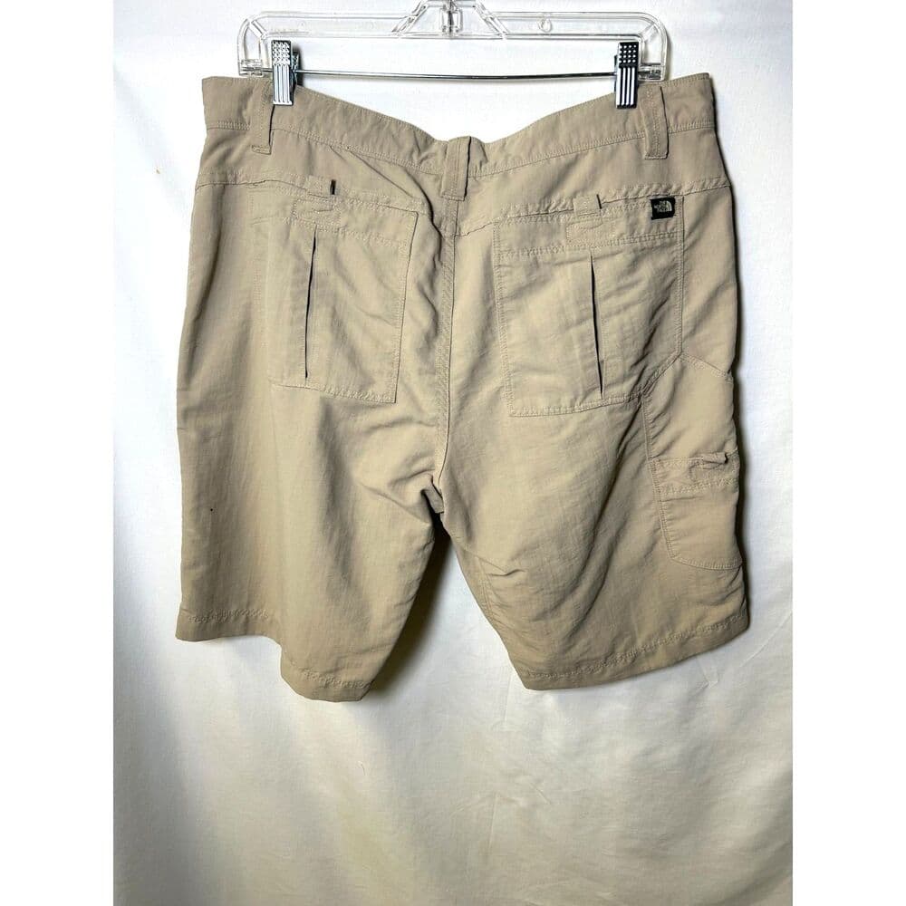 The North Face men's tan khaki nylon cargo hiking shorts size 36 - Thumbnail 3