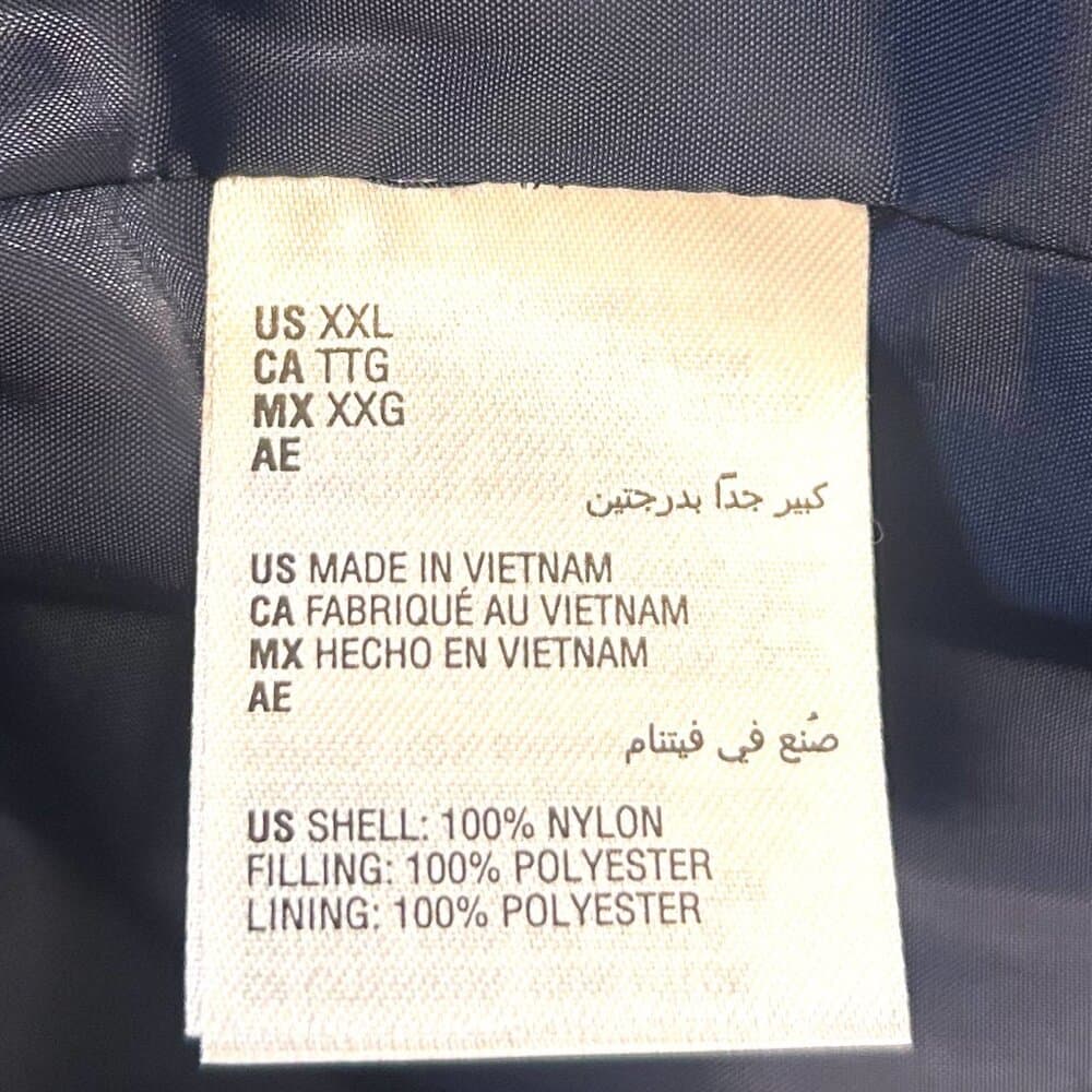 Club Room Navy Blue and Orange Puffer Vest XXL - Thumbnail 3
