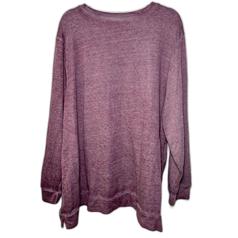 Lane Bryant Purple Embellished Blessed Graphic Sweatshirt 26/28 - Thumbnail 5