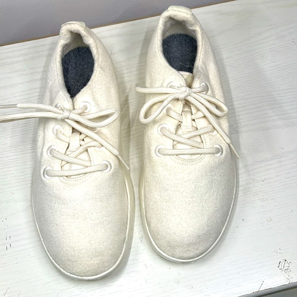 Allbirds Men's Cream Casual Merino Wool Sneakers Size 10