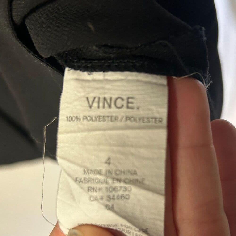 Vince A-line black midi skirt size 4 - Thumbnail 3