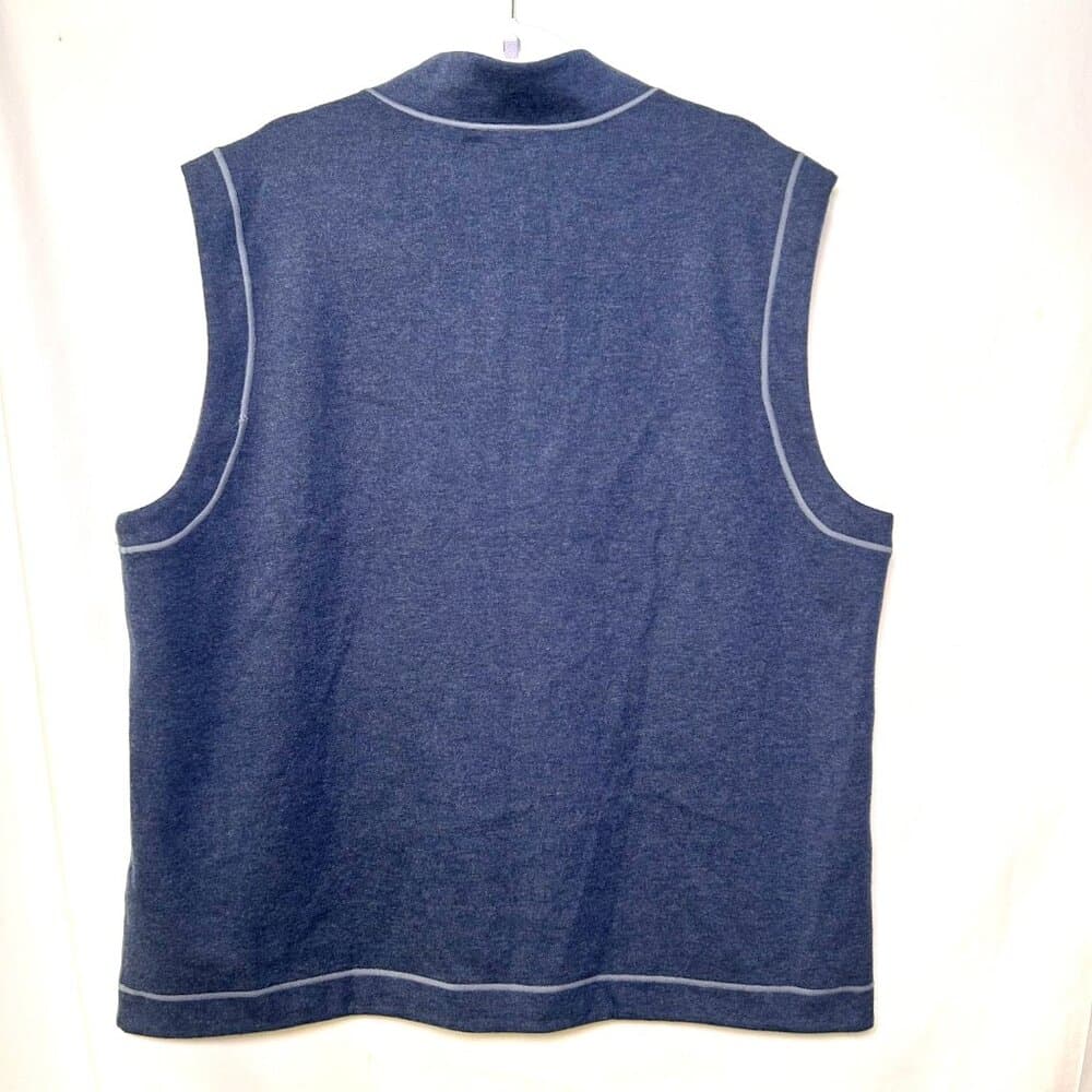 Wilkens Bros Blue Cotton Polyester Golf Vest XXL - Thumbnail 4