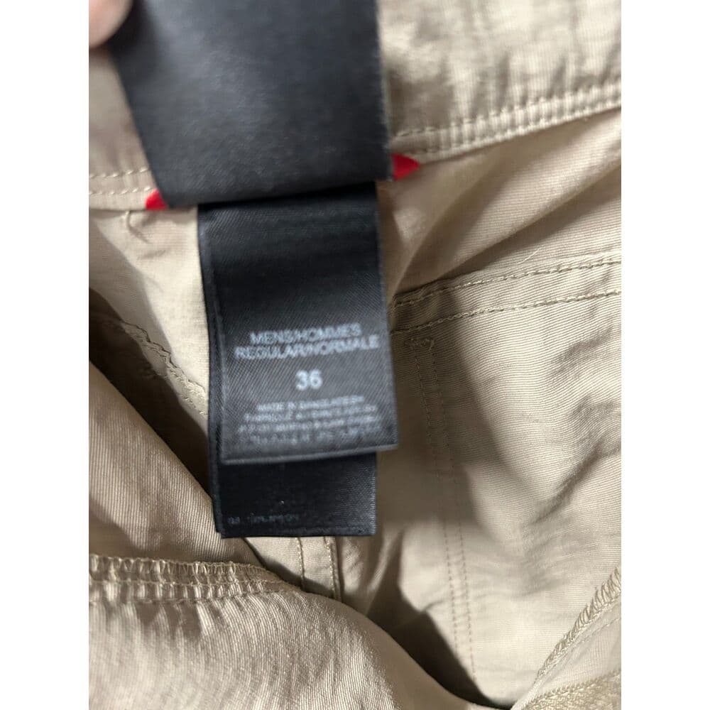 The North Face men's tan khaki nylon cargo hiking shorts size 36 - Thumbnail 5