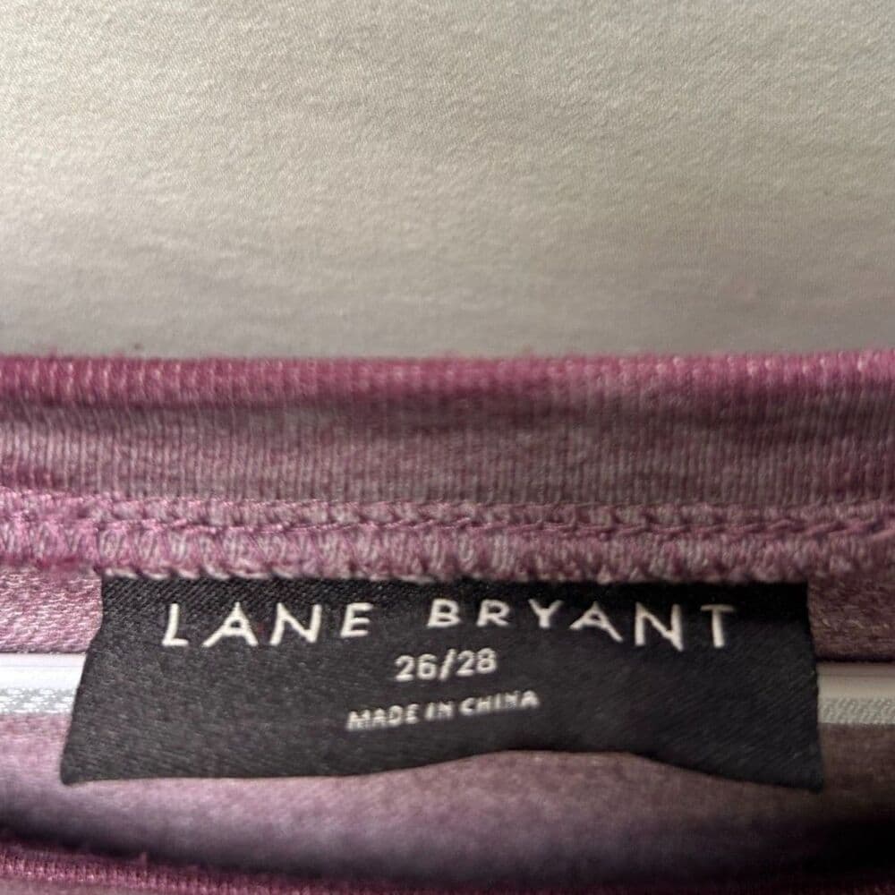Lane Bryant Purple Embellished Blessed Graphic Sweatshirt 26/28 - Thumbnail 3
