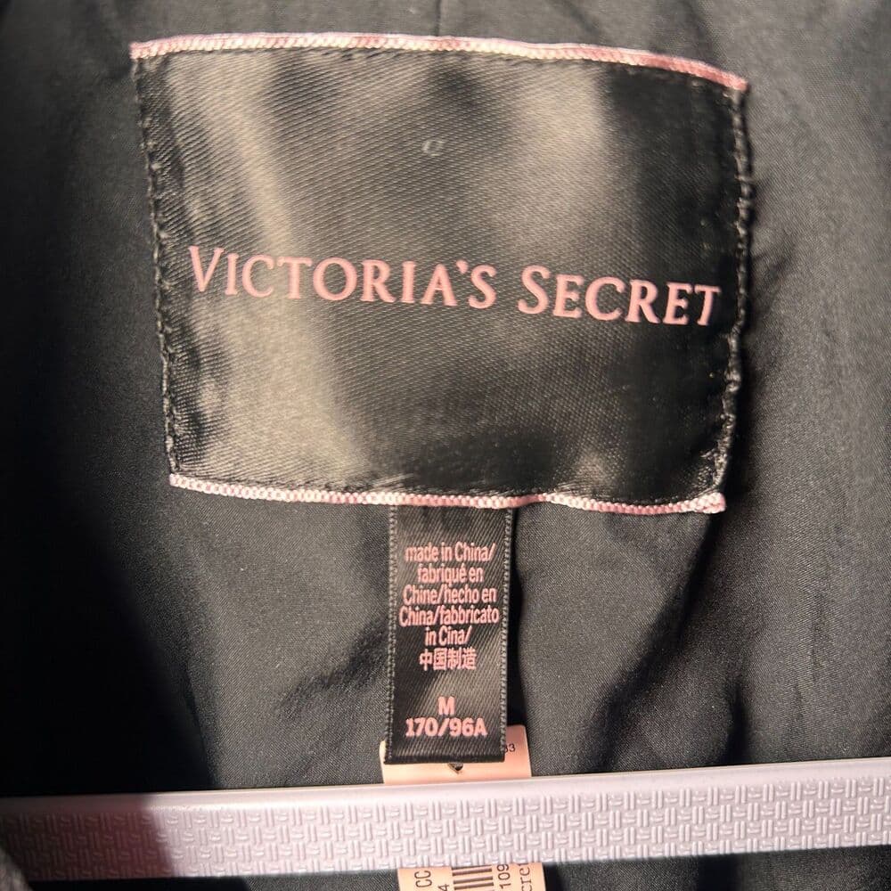NWT Victoria's Secret black faux leather moto jacket Medium - Thumbnail 3