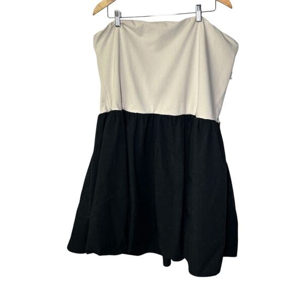 J.Crew Strapless Colorblock Midi Mixy Dress 2X - Thumbnail 9