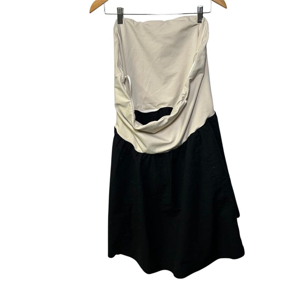 J.Crew Strapless Colorblock Midi Mixy Dress 2X - Thumbnail 2